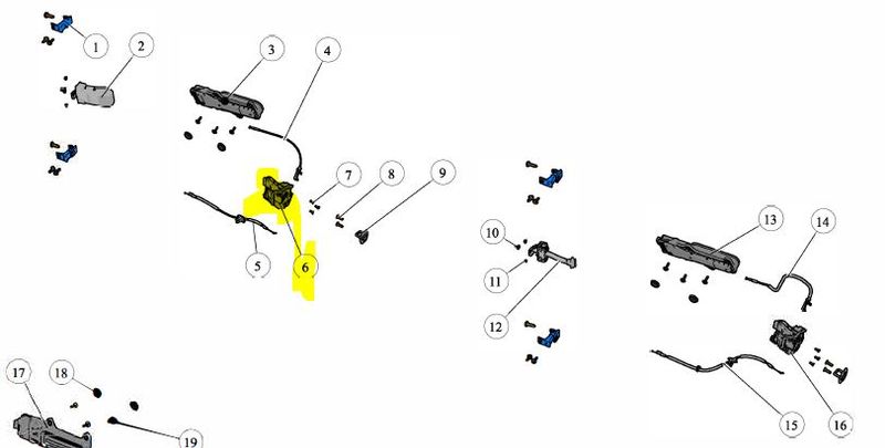 ASSY LATCH FRT DR RH