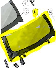 LIFTGATE MOVING GLASS ASSY