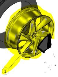 WHEEL 8,5Jx22 F3 Slipstream