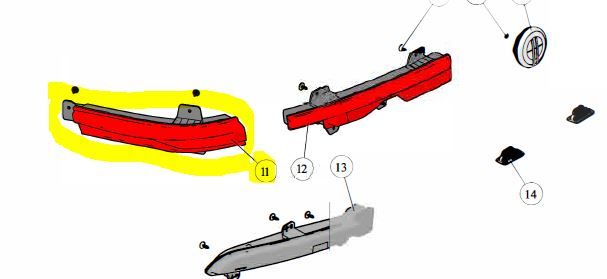 REAR LAMP BODYSIDE LH