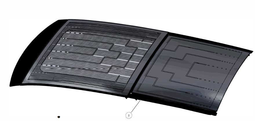 SLIDING PHOTOVOLT PANORAMIC SUNROOF ASSY