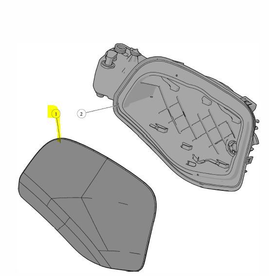 CHARGING LID OUTER PANEL