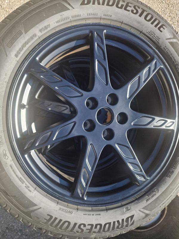 complete wheel set , used , Aero Stealth black F7