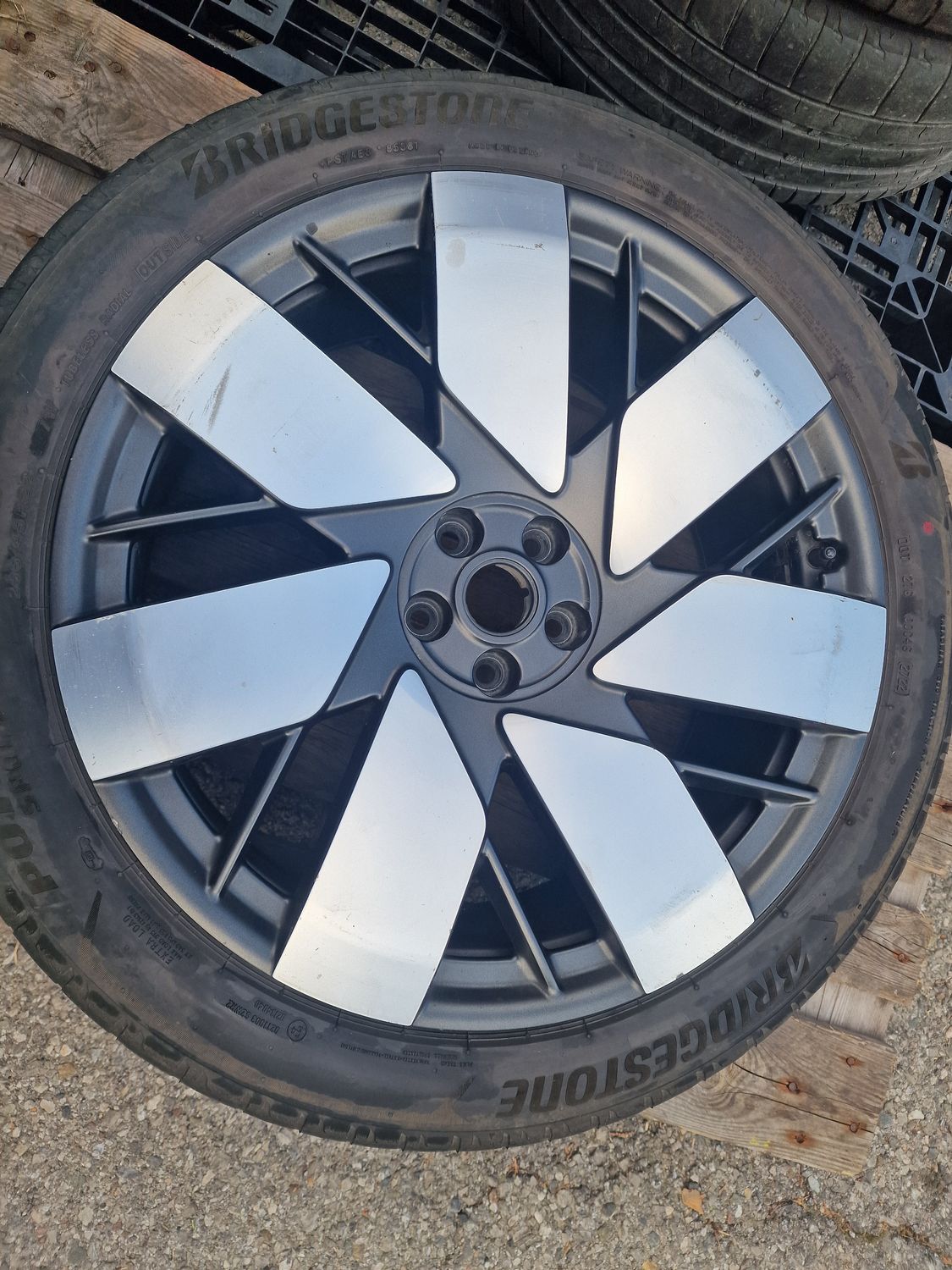 complete wheel set , used , AirGlider silver F5