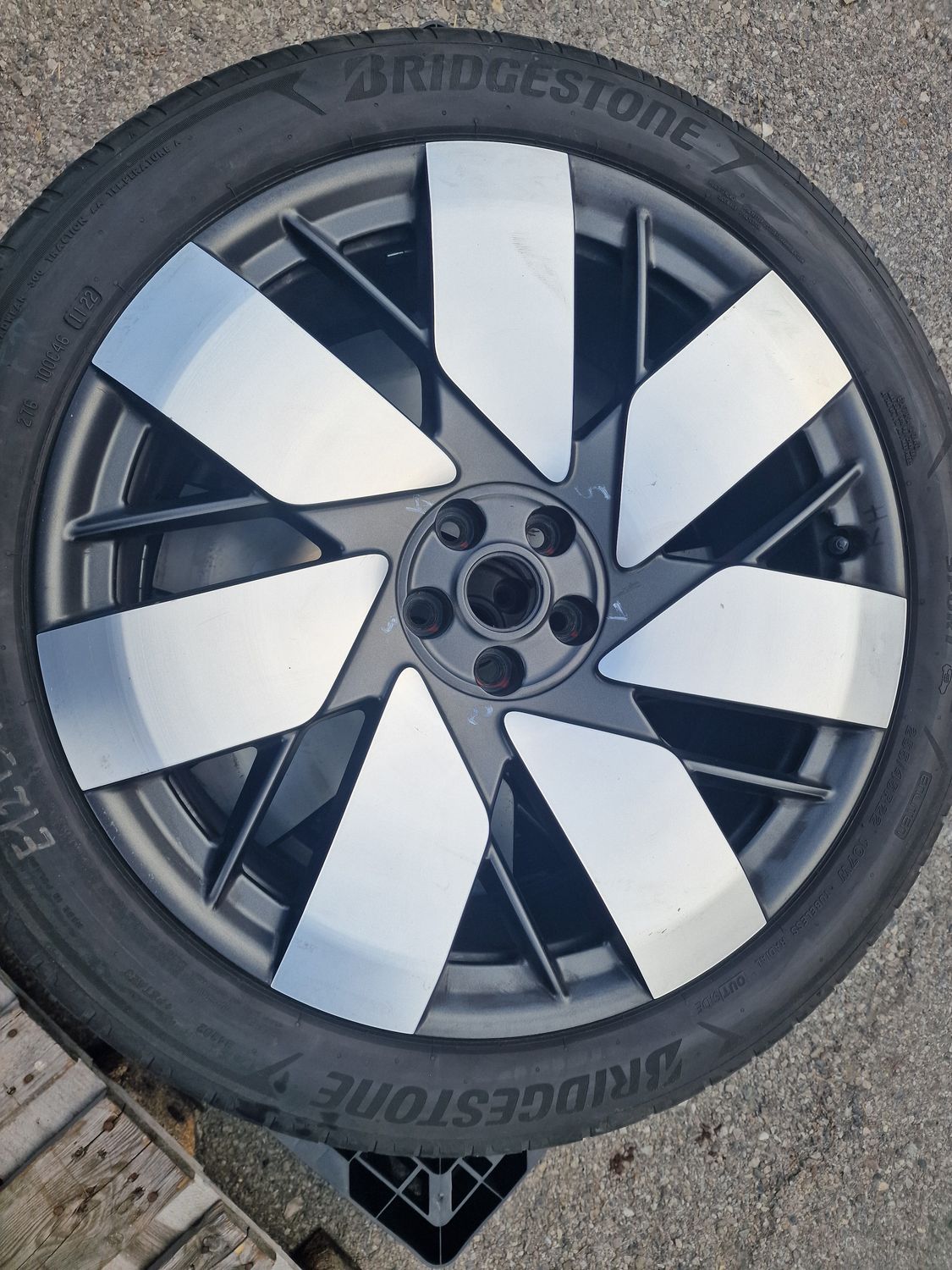 complete wheel set , used , AirGlider silver F5