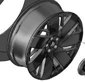 WHEEL 8,5Jx22 F5 Airglider Black