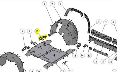 BACK UNDER SHIELDED BRACK