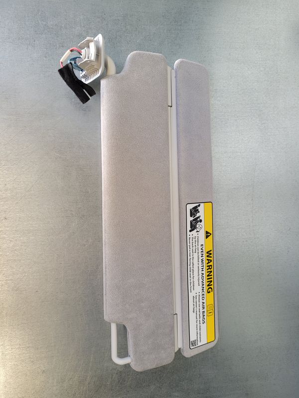 SUN VISOR ASSY LH FABRIC US white