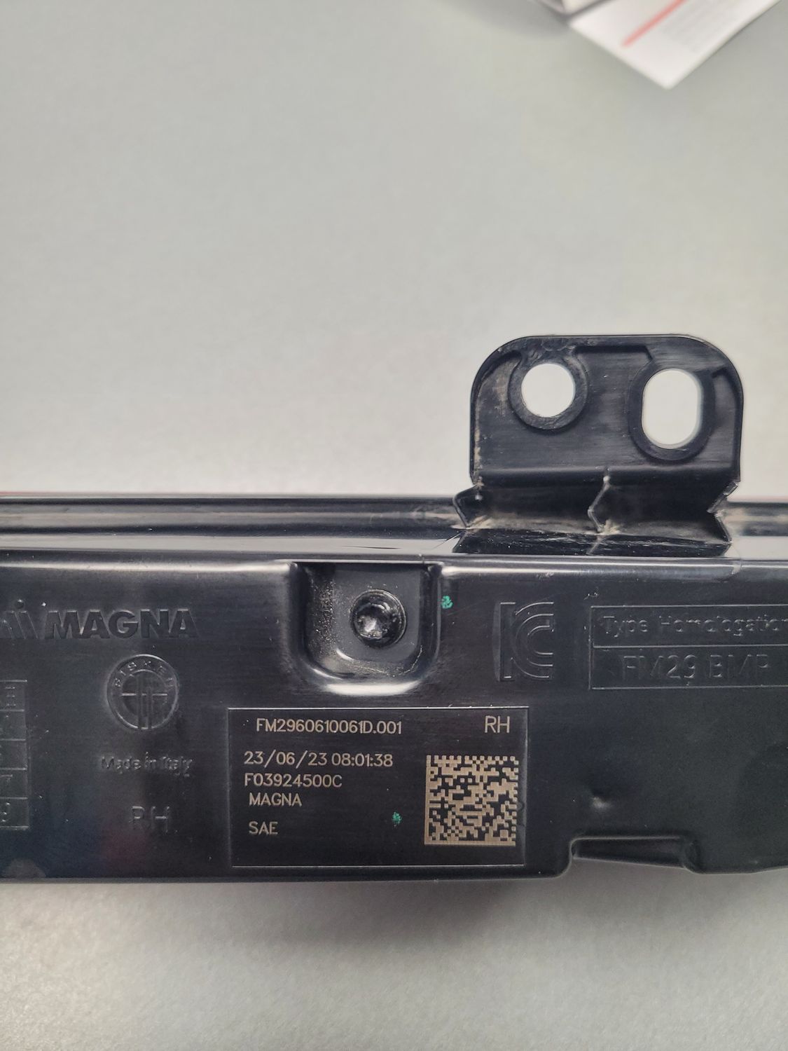 REAR BUMPER LAMP US VERSION right