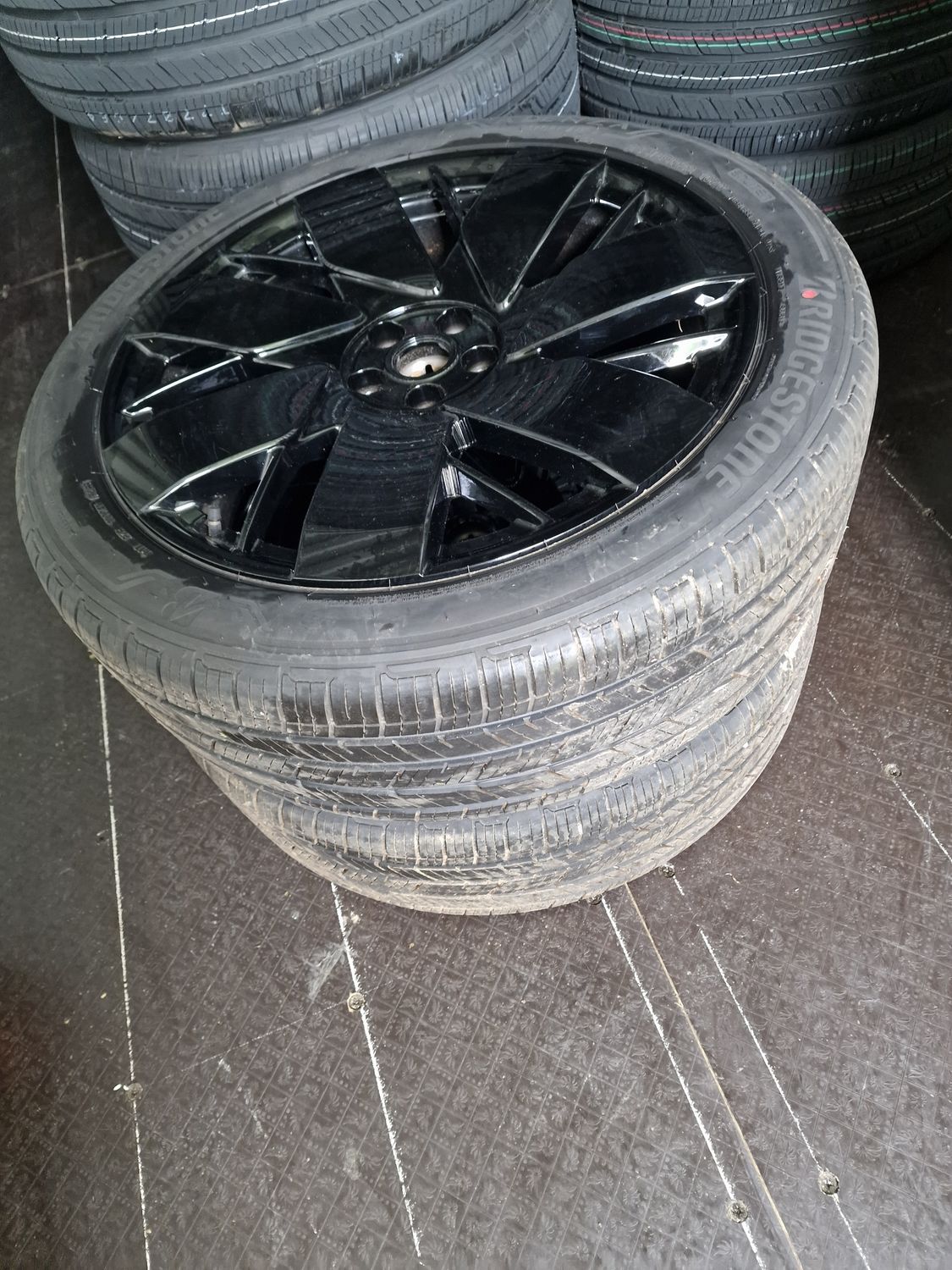 complete wheel set , used , AirGlider black F5