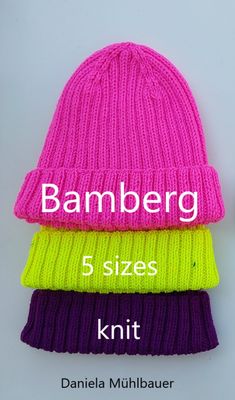 Bamberg – Unisex-Mütze im Rippenmuster für Anfänger