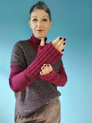 Handstulpen Hallstadt stricken – Einfache Anleitung im Rippenmuster