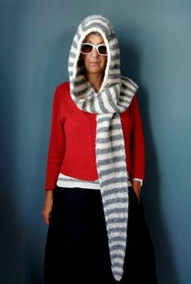Festival Hood Strickanleitung / nahtlos gestrickter Kapuzenschal  in 3 Größen / inkl. YouTube Videos