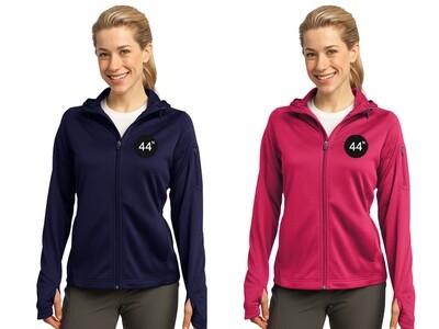 44N Sport-Tek® Ladies Tech Fleece Full-Zip Hooded Jacket -L248
