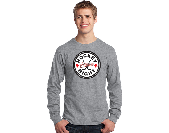 Port &amp; Company® Long Sleeve Core Blend Tee - HOCKEY