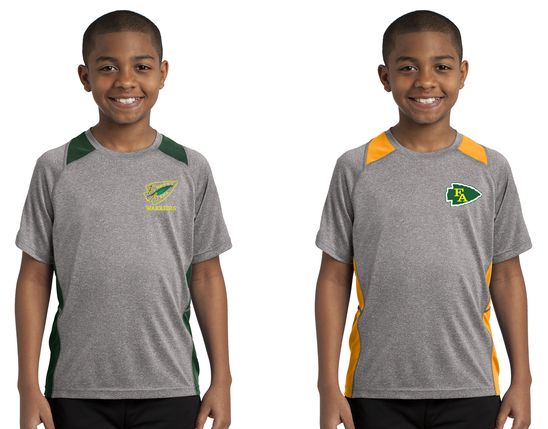 Youth Sport-Tek® Heather Colorblock Contender™ Tee