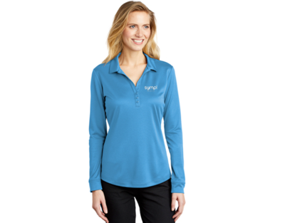 Port Authority® Ladies Silk Touch™ Performance Long Sleeve Polo -L540LS