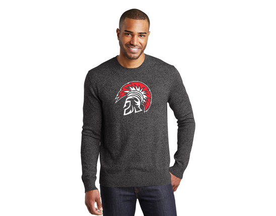 SW417 Port Authority ® Marled Crew Sweater - Black