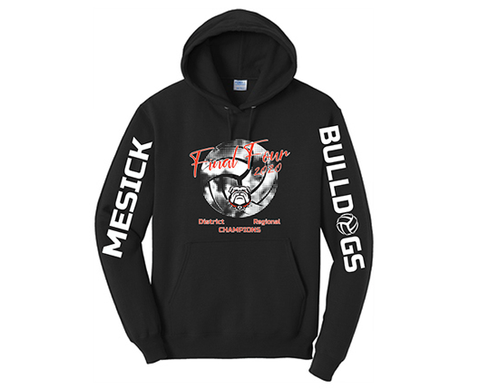 MESSICK - PC78H Port &amp; Company® Core Fleece Pullover Hooded Sweatshirt (Available in Tall Sizes)