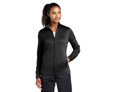 Sport-Tek® Ladies Sport-Wick® Fleece Full-Zip Jacket BLACK LDA-LST241