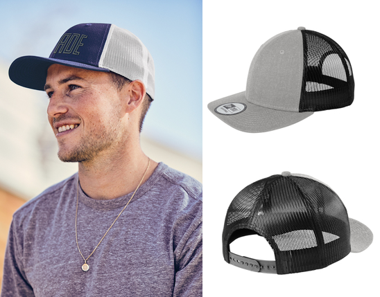 New Era® Snapback Low Profile Trucker Cap -NE207 PS