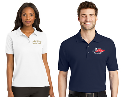 Port Authority® Silk Touch™ Polo Mens, Ladies, Long & Short Sleeves - CHCS