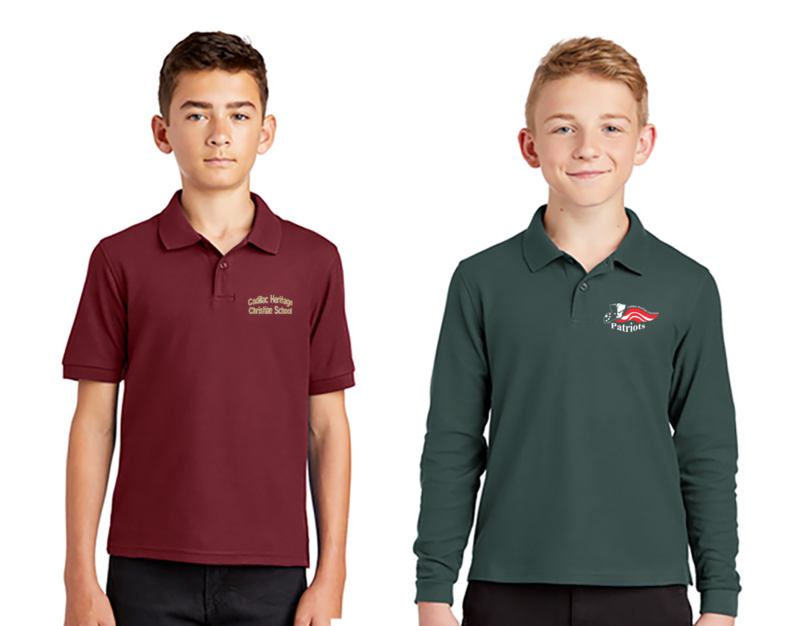 Port Authority® Youth Silk Touch™ Polo -  Long &amp; Short Sleeve - YOUTH -CHCS