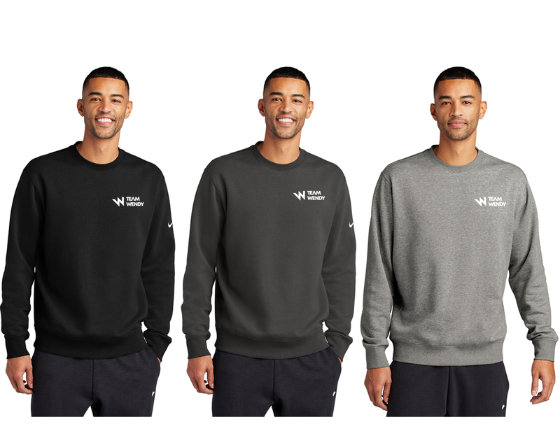 Nike Club Fleece Sleeve Swoosh Crew NKFD9863 - AVON / TEAM WENDY
