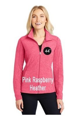 44N Port Authority® Ladies Heather Microfleece Full-Zip Jacket. L235