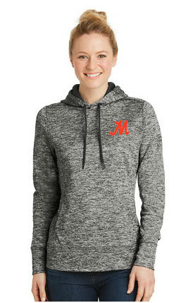 Sport-Tek® Ladies Electric Heather Fleece Hooded Pullover. LST225.