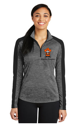 Womens - LST397 Sport-Tek® Ladies PosiCharge® Electric Heather Colorblock 1/4-Zip Pullover