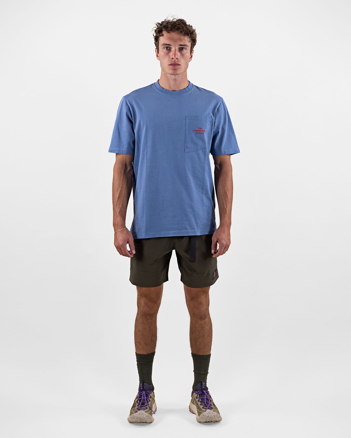 Mountain Studio POCKET T-SHIRT MOONLIGHT BLUE