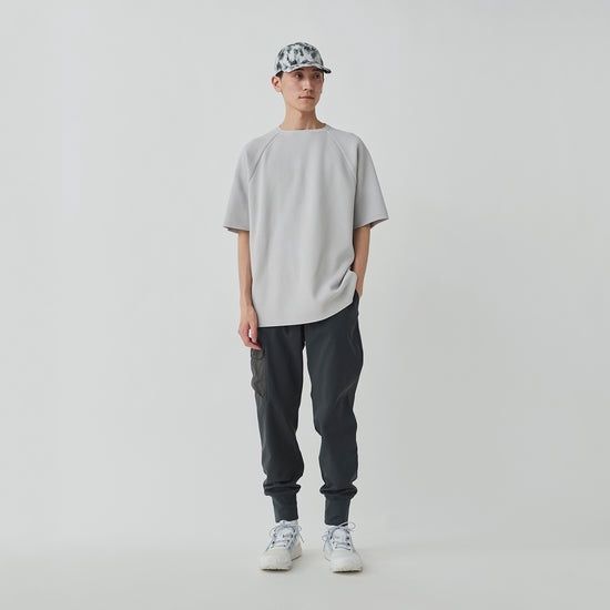 Snow Peak Co/Pe Knit Raglan Pullover Light Grey