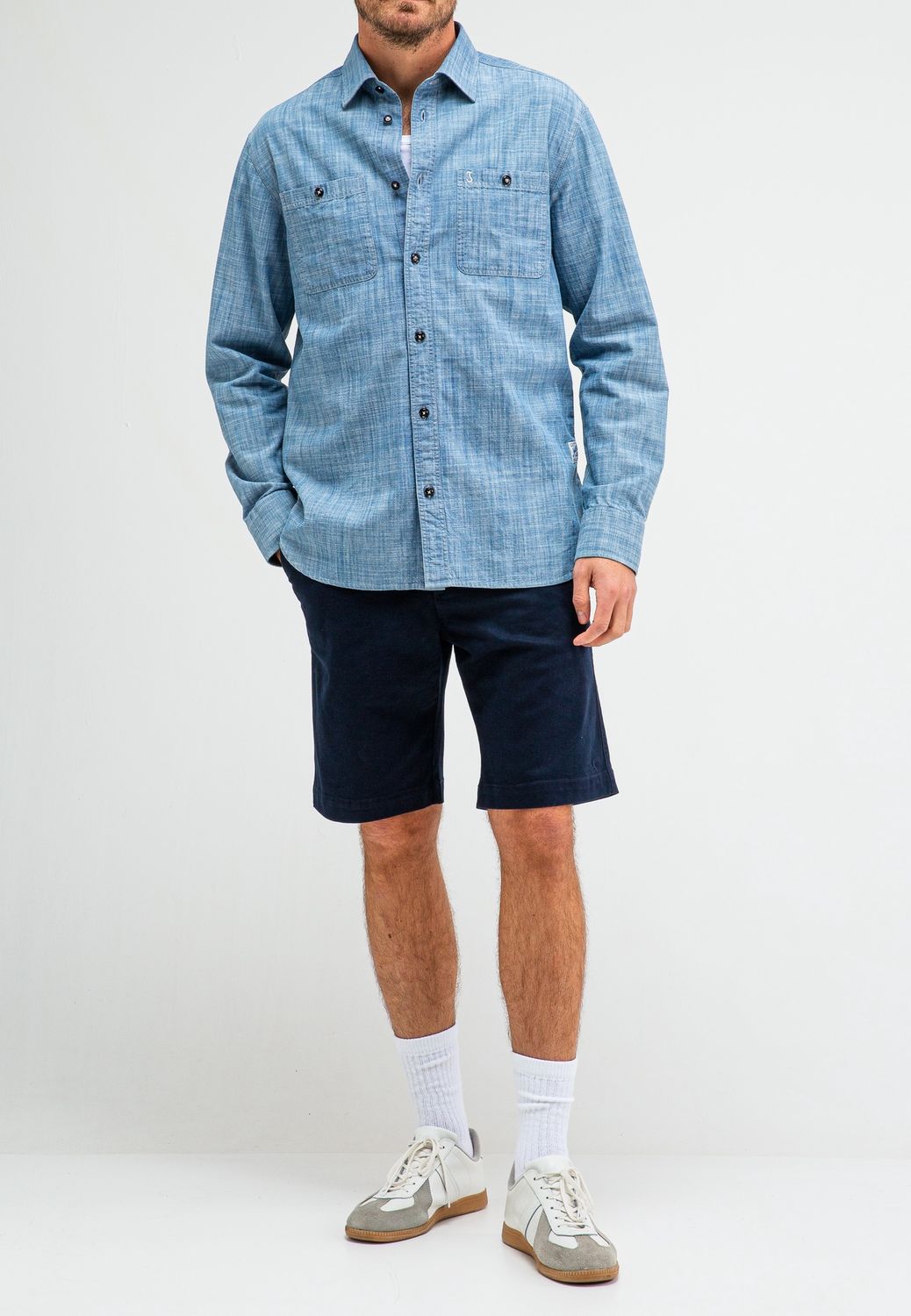 Butcher of Blue Aidan Chambray Lagoon Blue