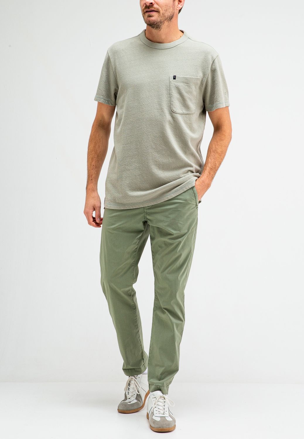 Butcher of Blue Adrien Loose Pkt Tee Dk. Delphi Green