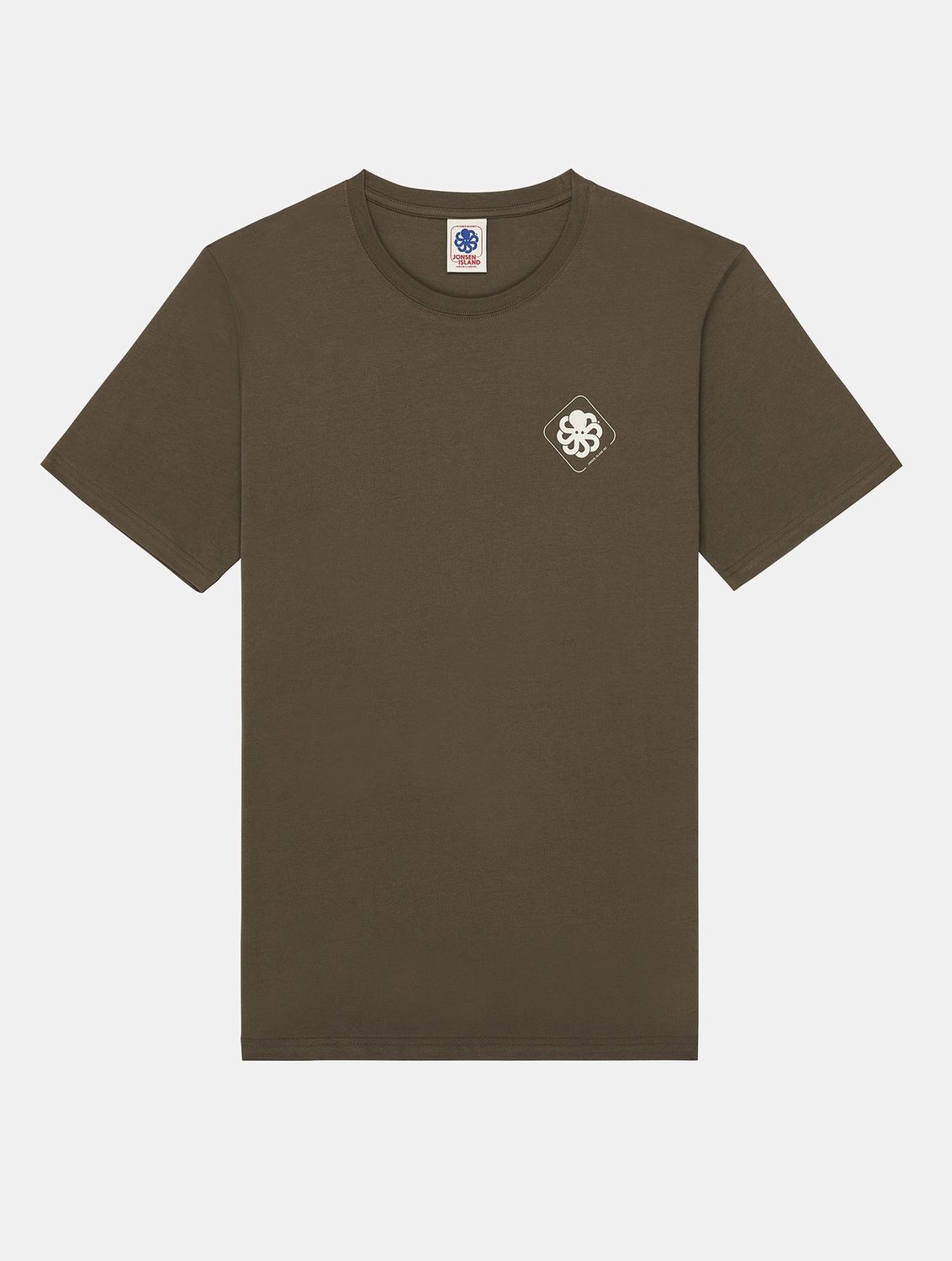 Jonsen Island T-SHIRT CLASSIC BIG LABEL CHOCOLATE