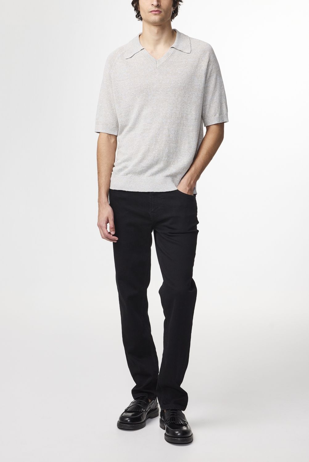 NN07 Cale V-neck 6565 Winter Sky