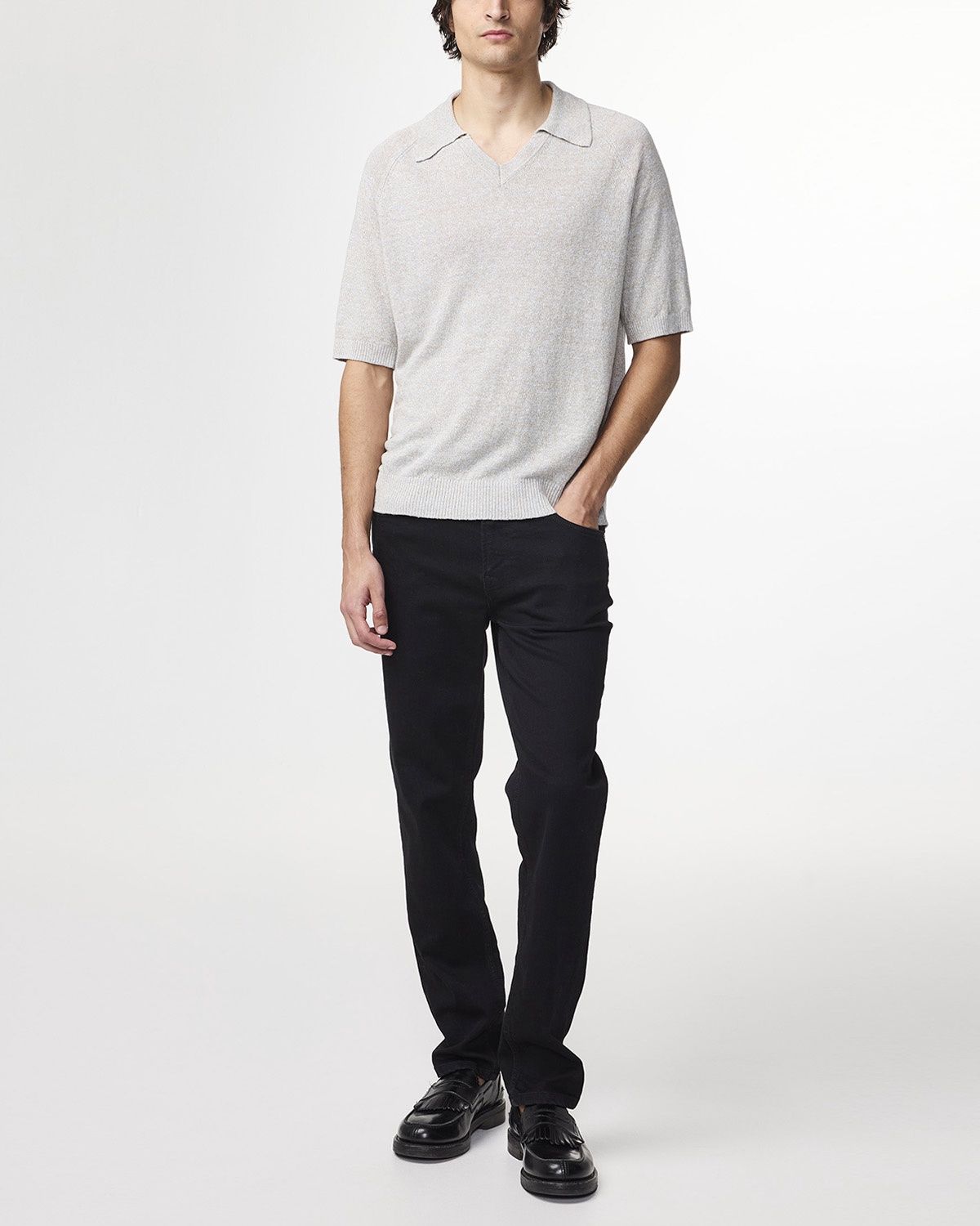 NN07 Cale V-neck 6565 Winter Sky