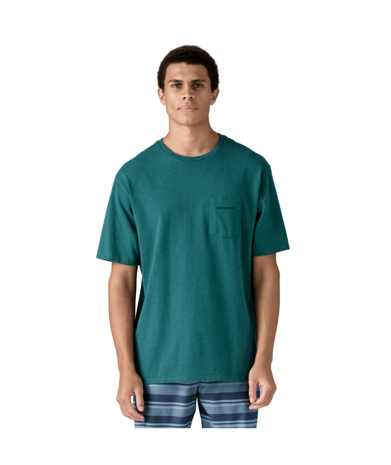Patagonia M&#39;s Boardshort Logo Pocket Responsibili-Tee WILB