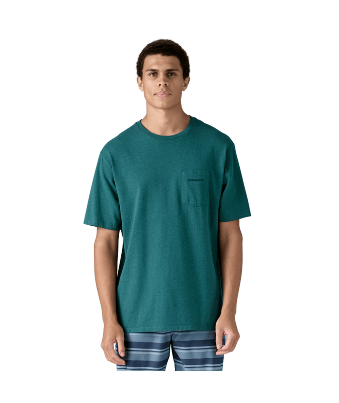 Patagonia M&#39;s Boardshort Logo Pocket Responsibili-Tee WILB