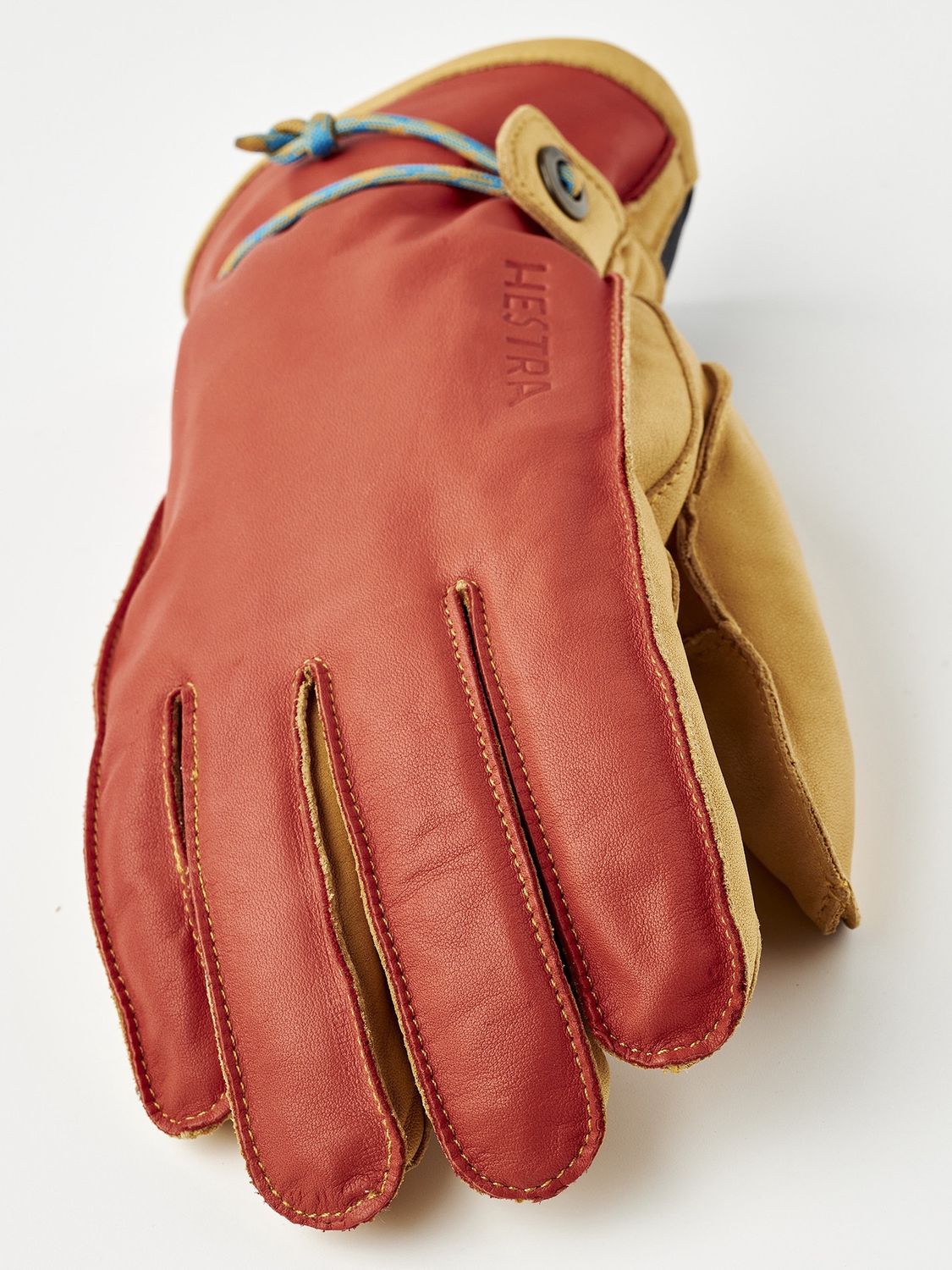 Hestra Wakayama - 5 finger Flame red/Tan