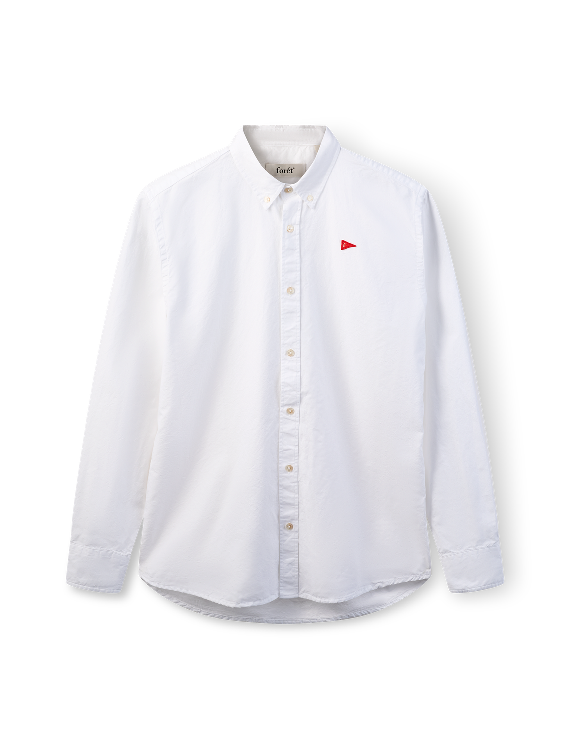 Forét FLAG REGULAR FIT OXFORD SHIRT WHITE