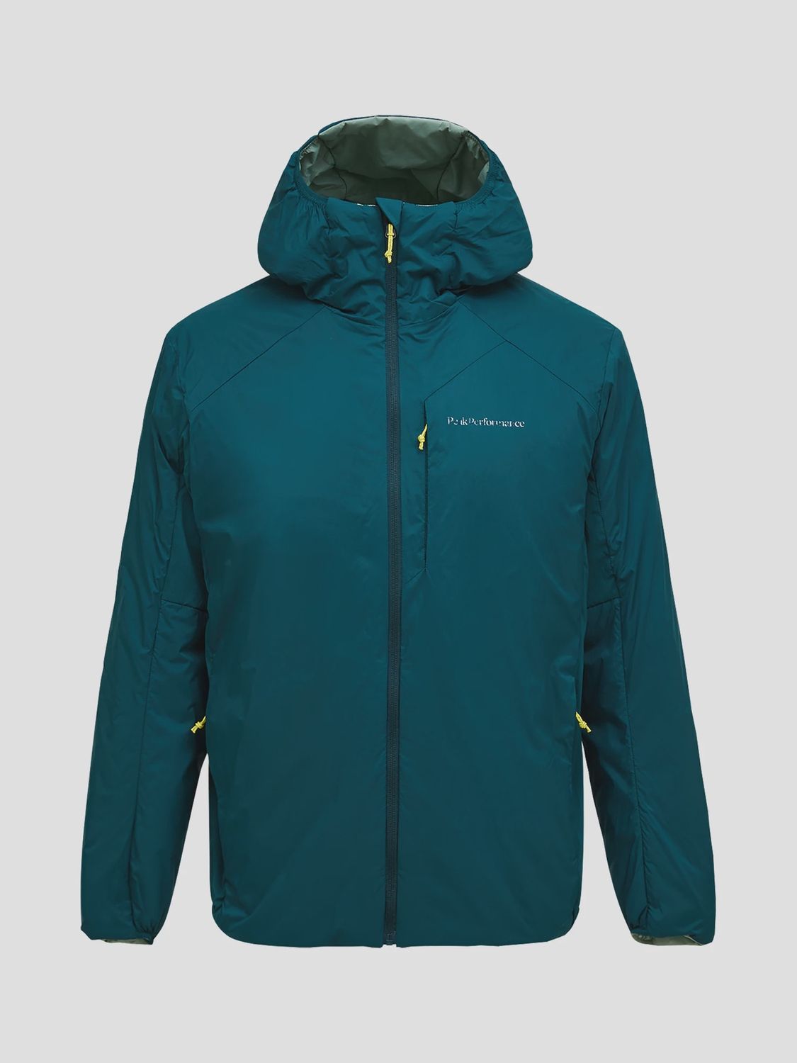 Peak Performance Freelight Polartec® Alpha™ Insulated Hood Jacket Men PONDEROSA PINE/Green Valley