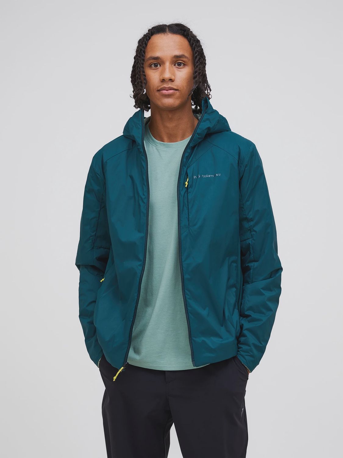 Peak Performance Freelight Polartec® Alpha™ Insulated Hood Jacket Men PONDEROSA PINE/Green Valley