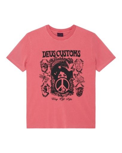 Deus ex Machina Mother-Earth Tee, Colour: Melon Red, Size: 085 (XS)