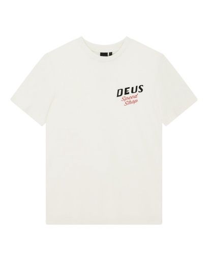 Deus ex Machina Dogleg Tee, Colour: Dirty White, Size: 115 (XXXL)