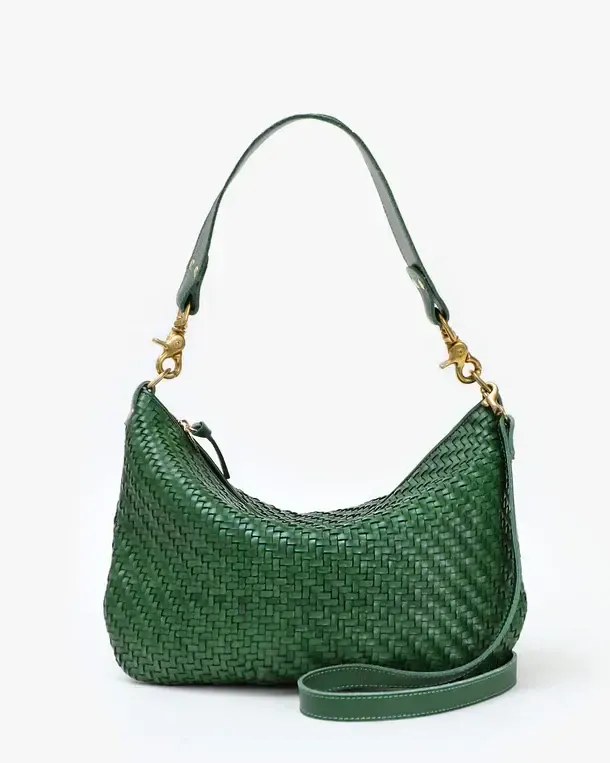 Clare V Moyen Messenger Woven Zig Zag