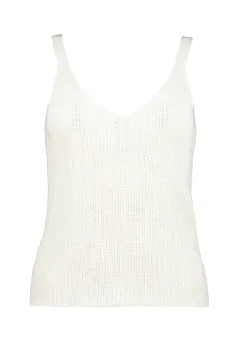B&amp;Y Tulum Sweater Tank White