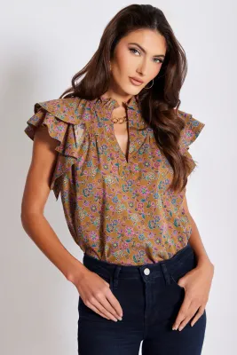 B&amp;Y Margarita Poplin Top 
