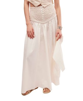 Free People Bella Battenburg Skirt 